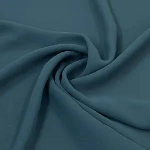 Classic Teal Green Solid Georgette Fabric