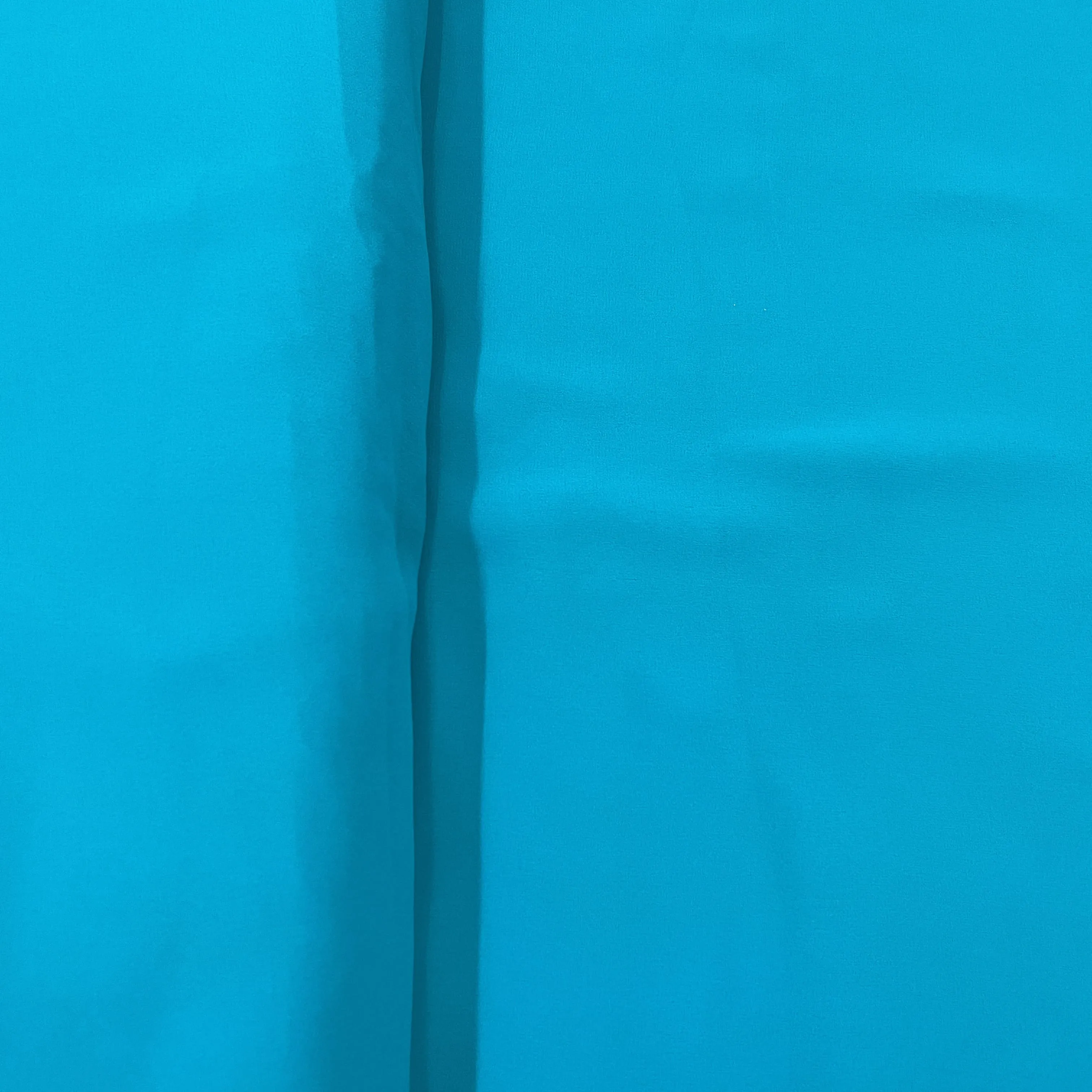 Classic Turquoise Blue Solid Georgette Fabric