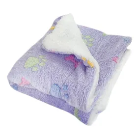 Colorful Bones/Paws Ultra Plush Dog Blanket