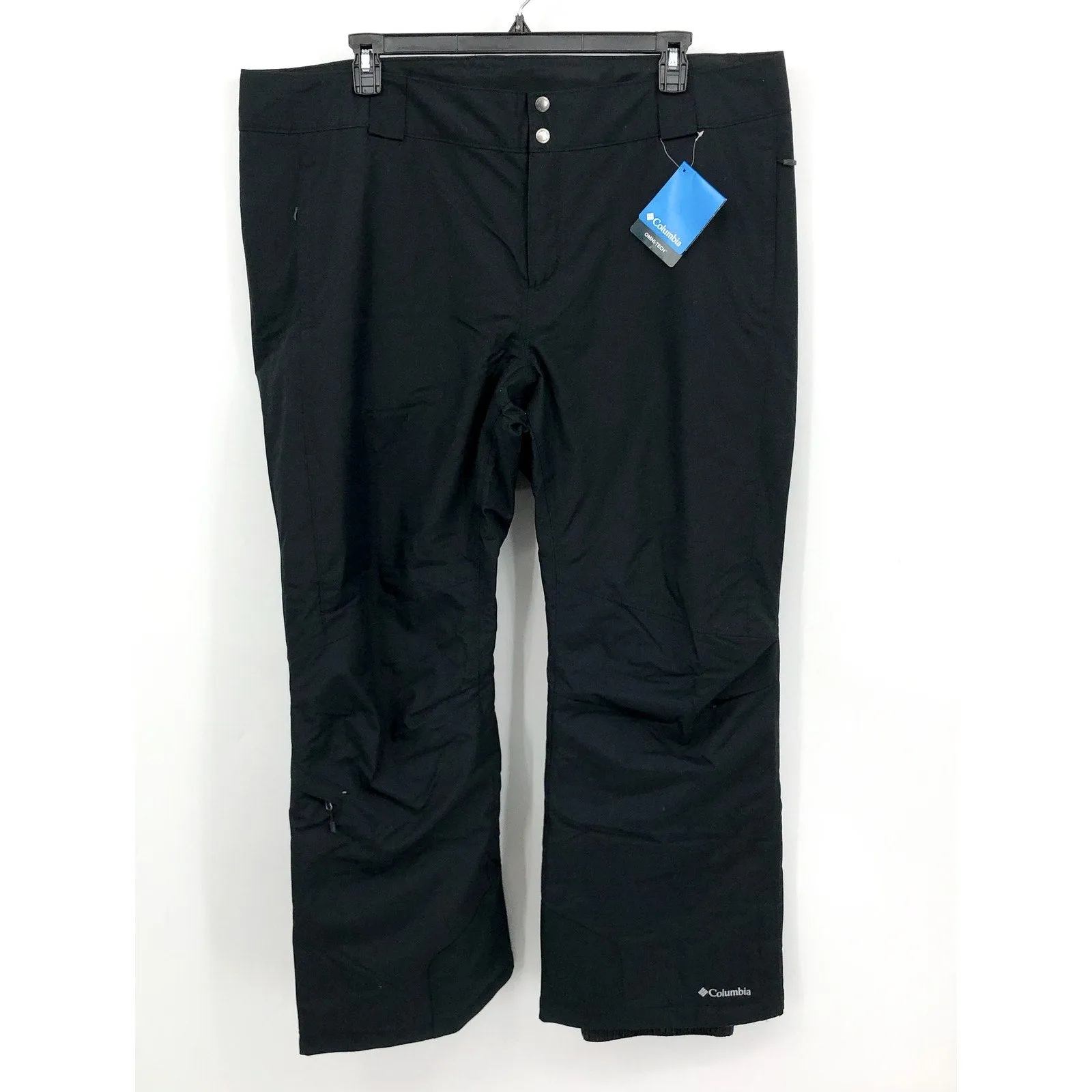 COLUMBIA Women's Bugaboo Snow Pants 2X Black Omni Heat Tech Waterproof NWT