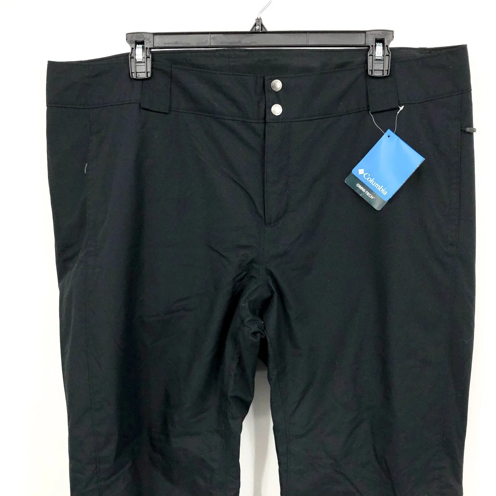 COLUMBIA Women's Bugaboo Snow Pants 2X Black Omni Heat Tech Waterproof NWT