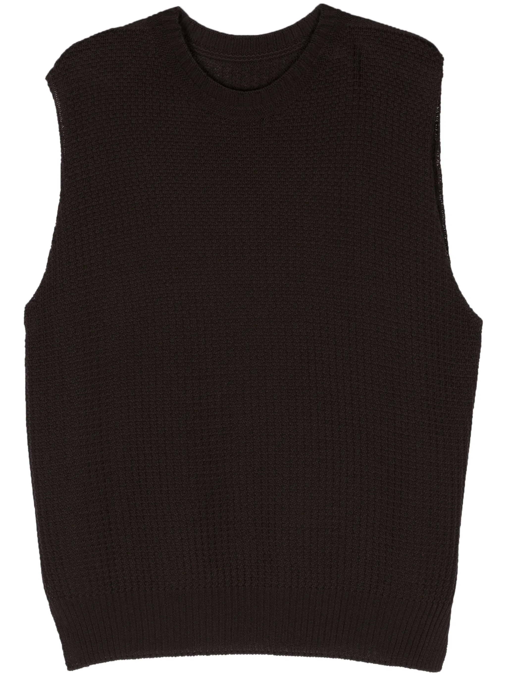 Common Knit Vest - Brown