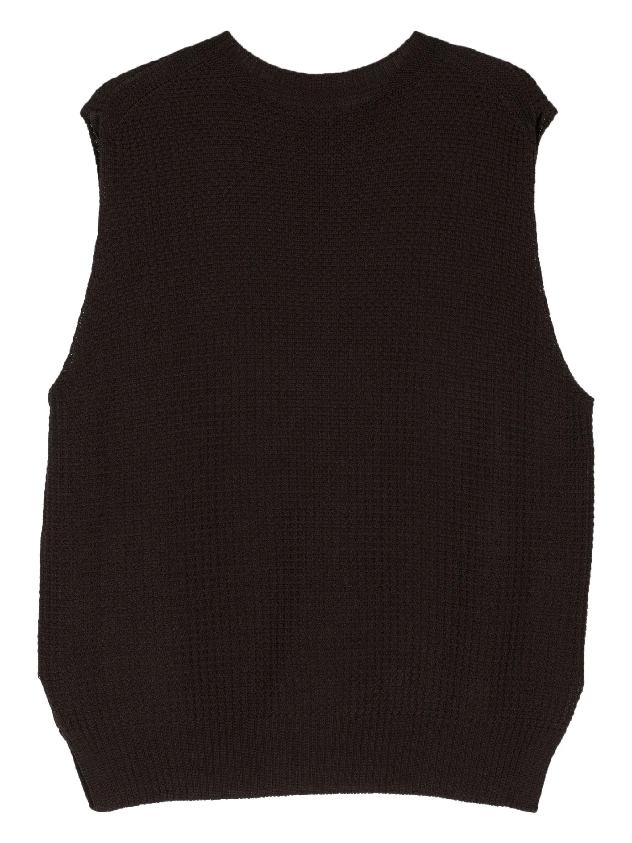 Common Knit Vest - Brown