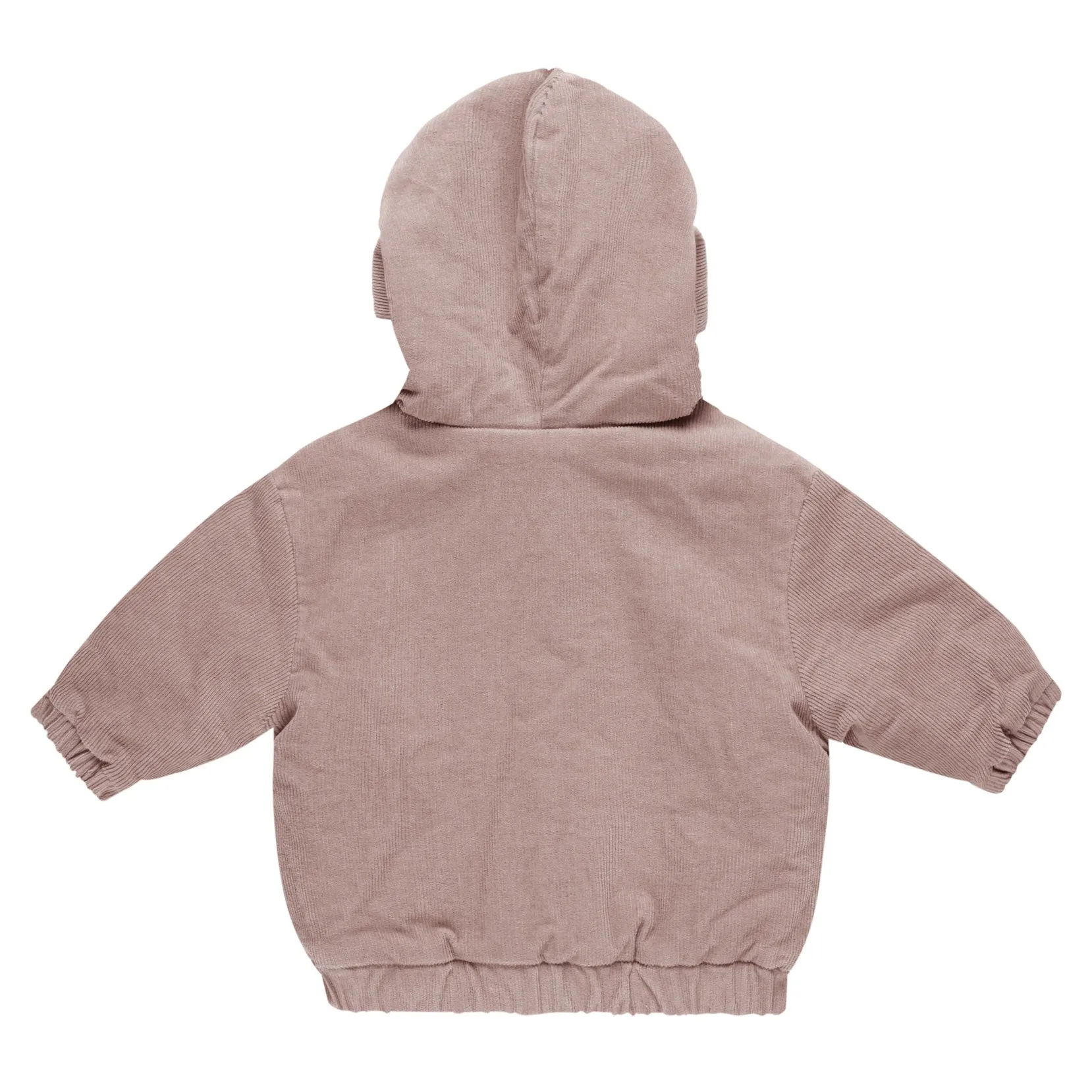 Corduroy Hooded Jacket - Mauve - FINAL SALE