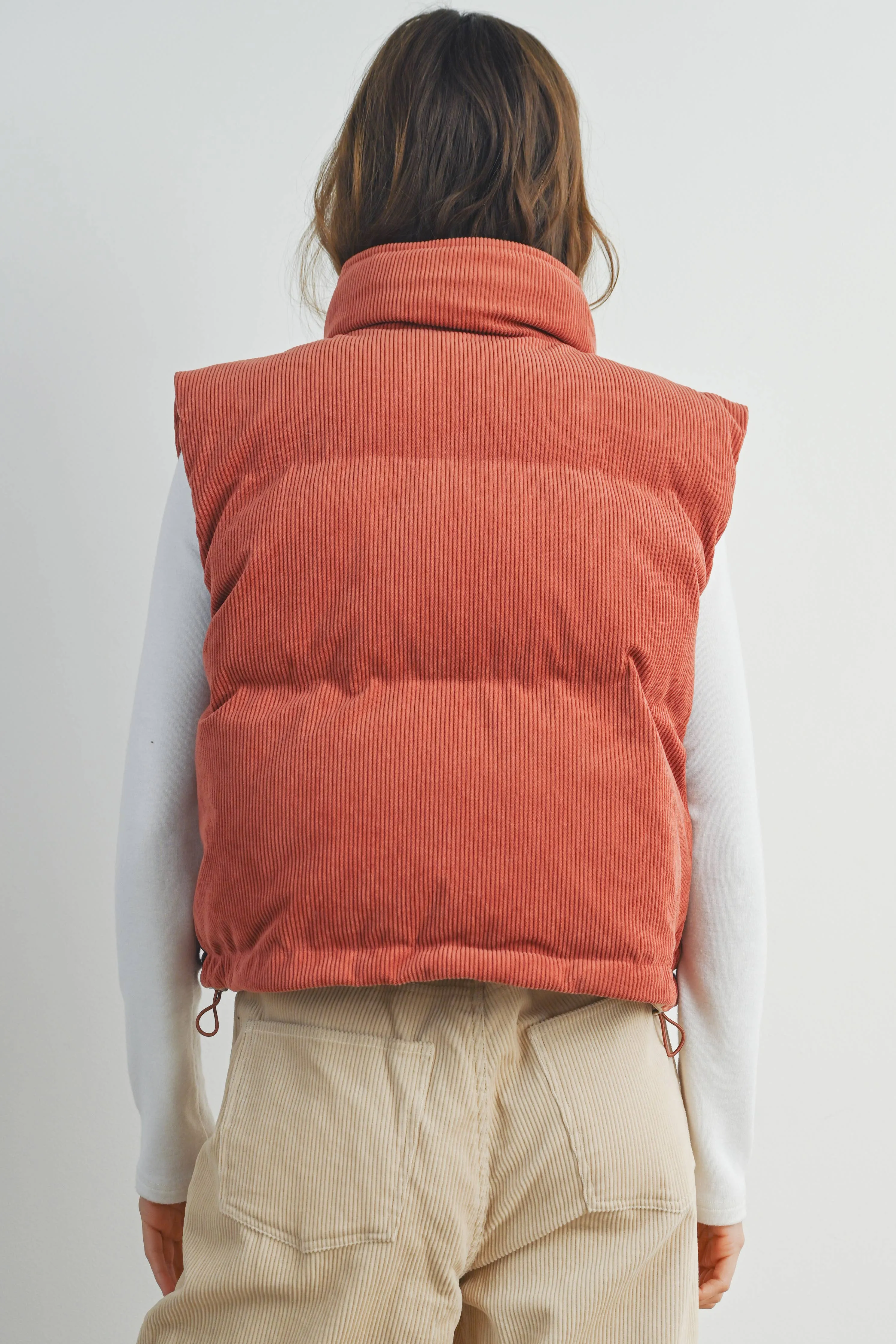 CORDUROY PUFFER VEST