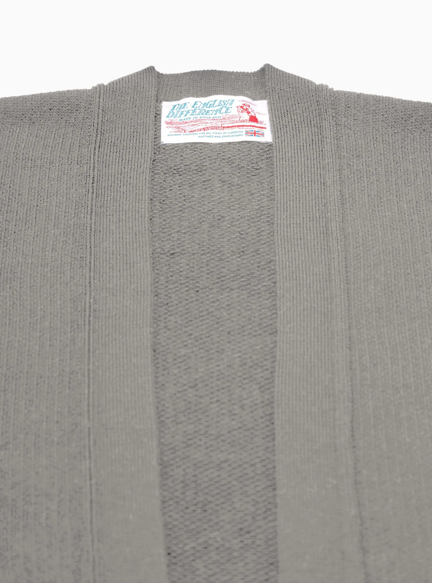 Cotton Open Cardigan Grey