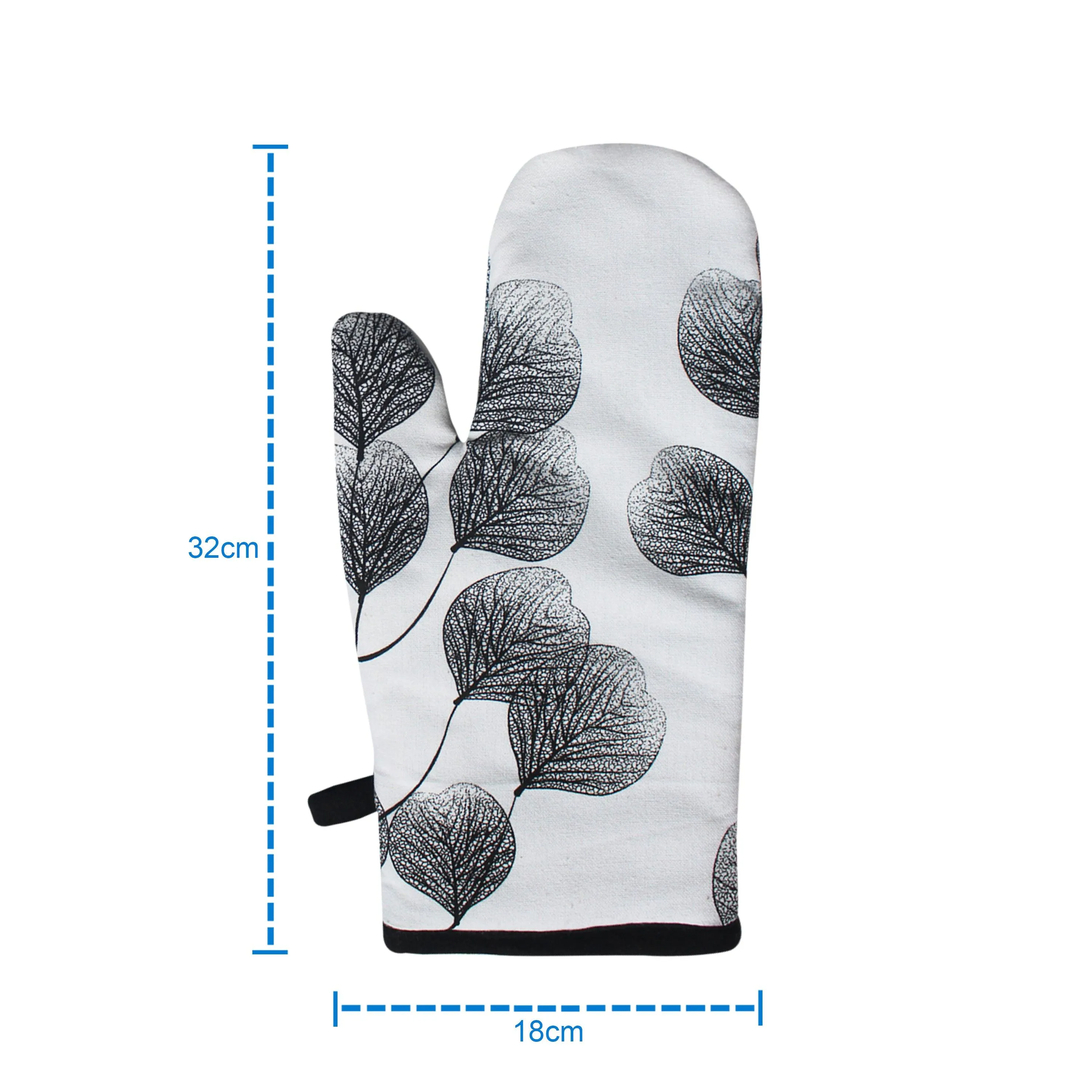 Cotton Root Leaf Oven Gloves Pack Of 2