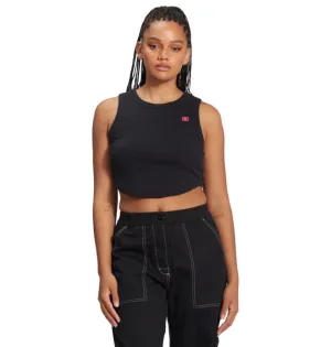 DC Womens Boyfriend Crop Tank - Black