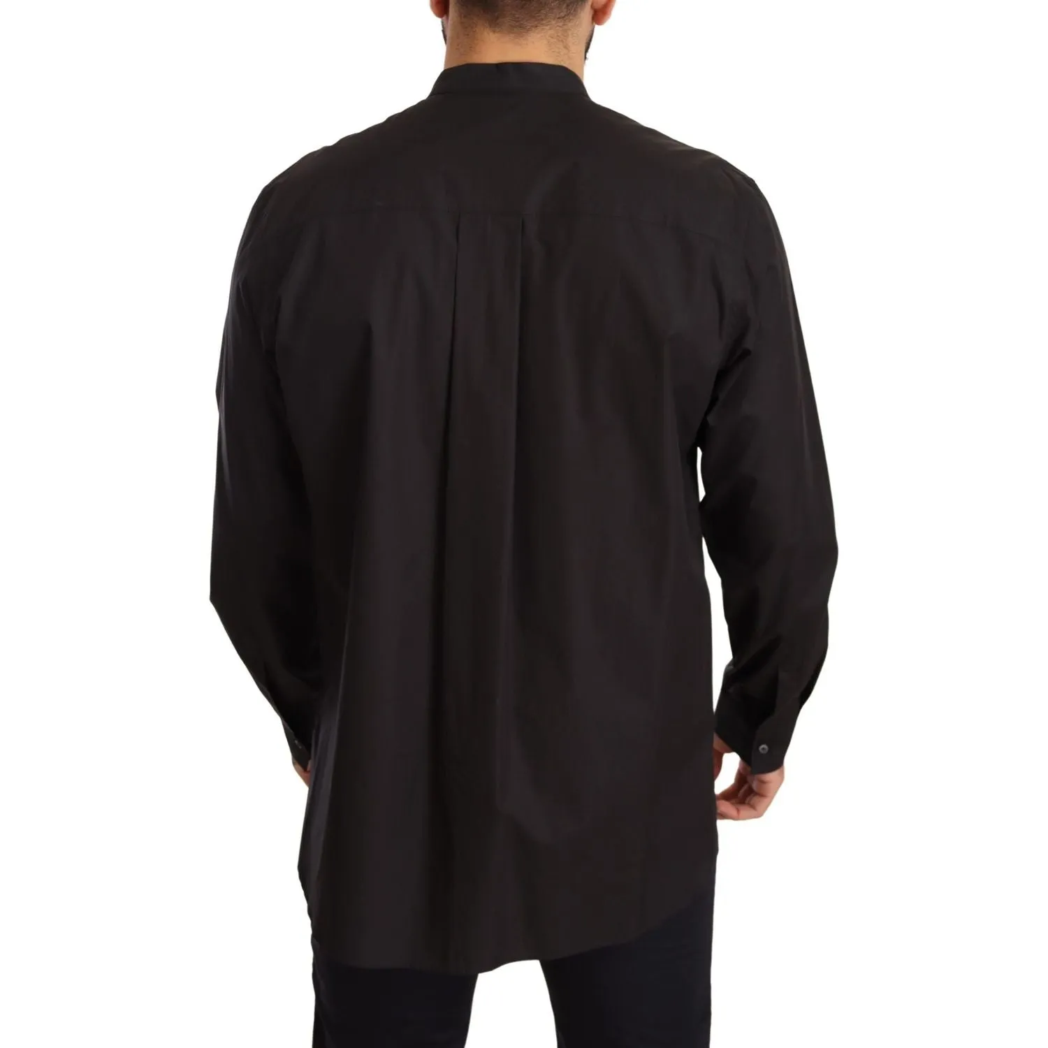 Dolce & Gabbana Elegant Black 100% Cotton Men's Shirt