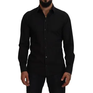 Dolce & Gabbana Elegant Black Formal Cotton Shirt