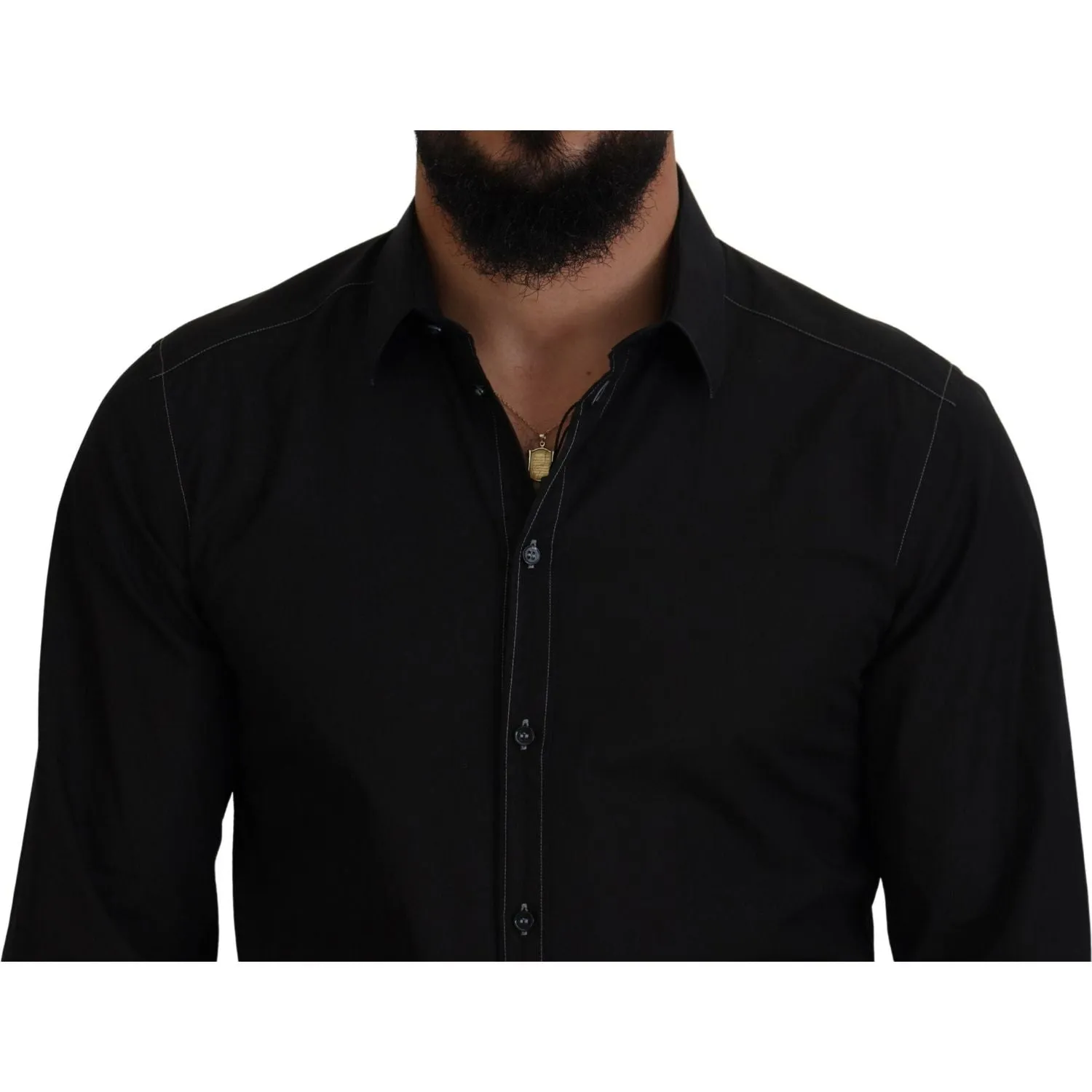 Dolce & Gabbana Elegant Black Formal Cotton Shirt