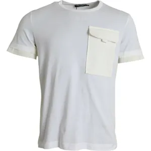 Dolce & Gabbana Elegant White Crew Neck Cotton Tee