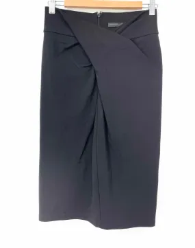 Donna Karan Women's Black pencil Gathered Size 6 Skirt