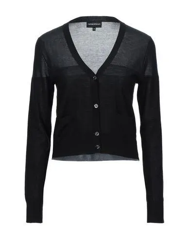 Emporio Armani Women Cardigan Black 12 UK