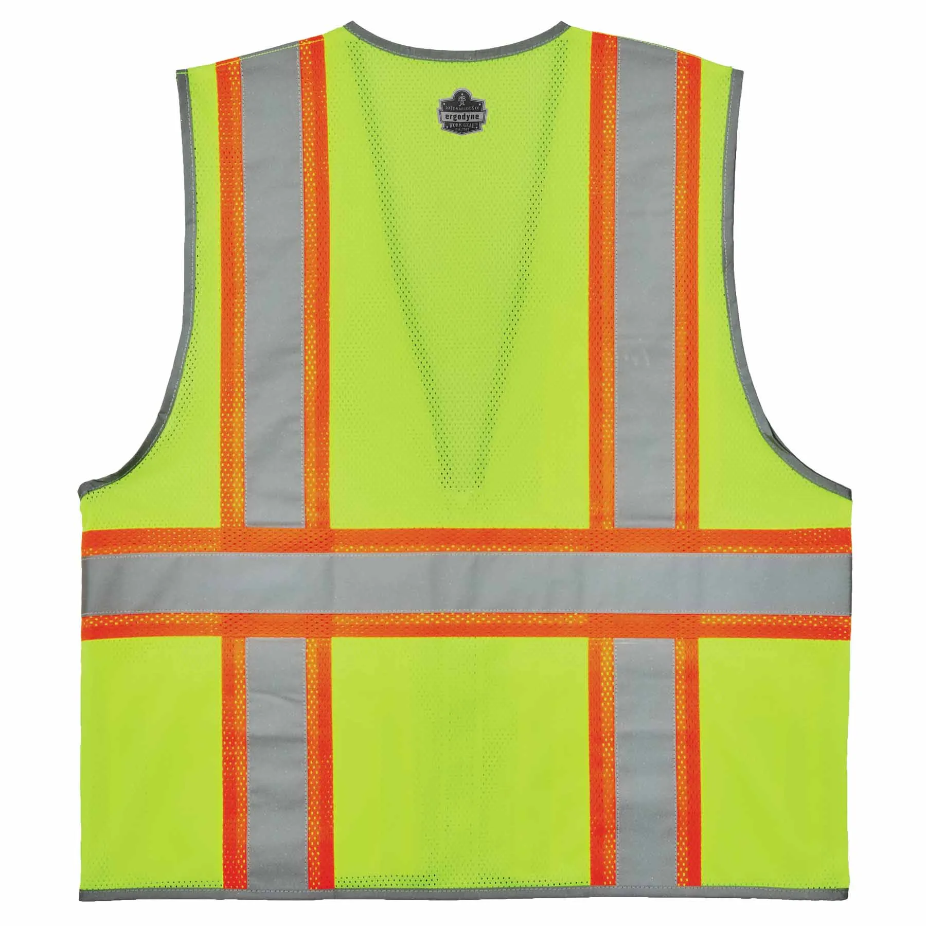 Ergodyne 24563 8246Z-S M Lime Class 2 Two-Tone Mesh Vest - Single Size