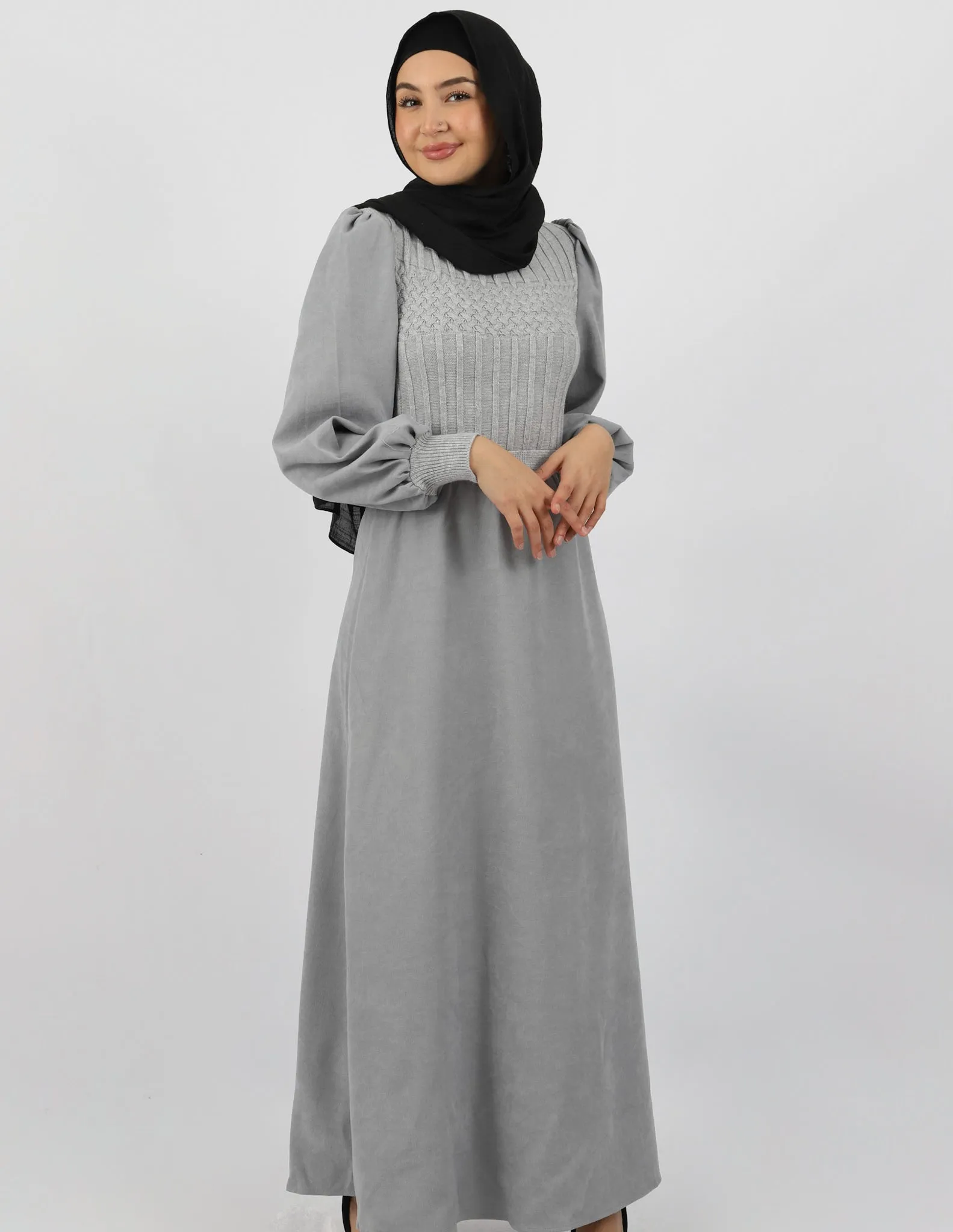 Escape Rib Bodice Knit Dress