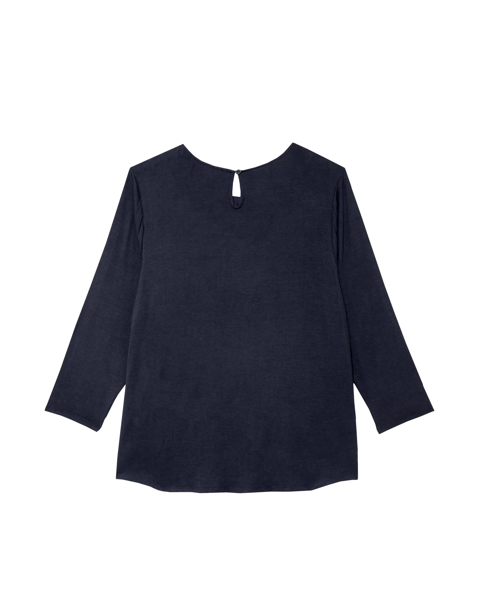 Esmeralda 3/4 Sleeve Front Pleat Blouse | Navy