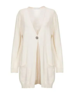 Fabiana Filippi Women Cardigan Ivory 8 UK