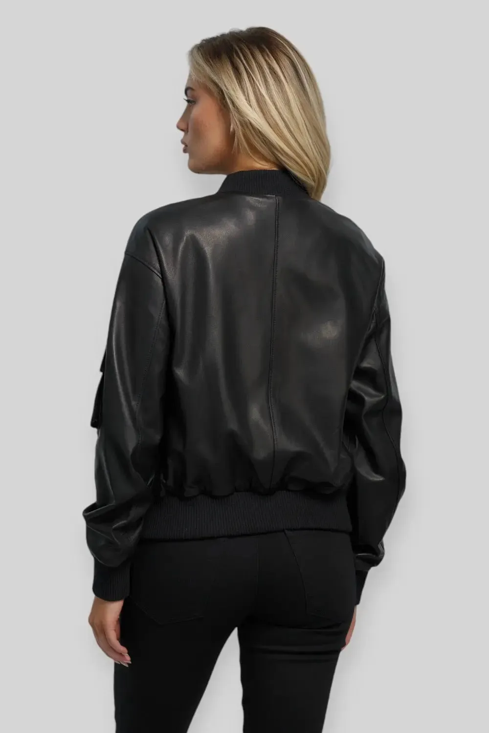 Fabiola Leather B-3 Bomber