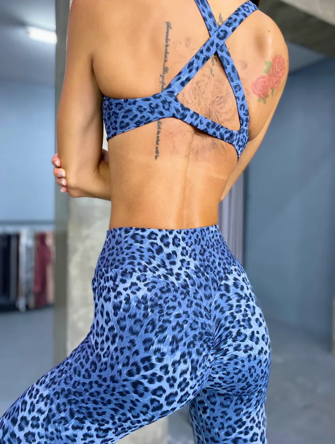 FIERCE LEOPARD SCRUNCH BUM SET