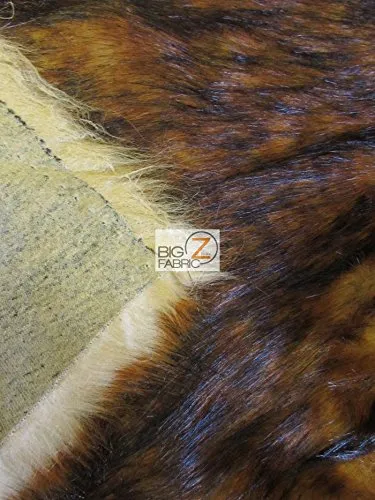 Fire Wolf Animal Coat Costume Faux Fur Fabric / Sold By The Yard