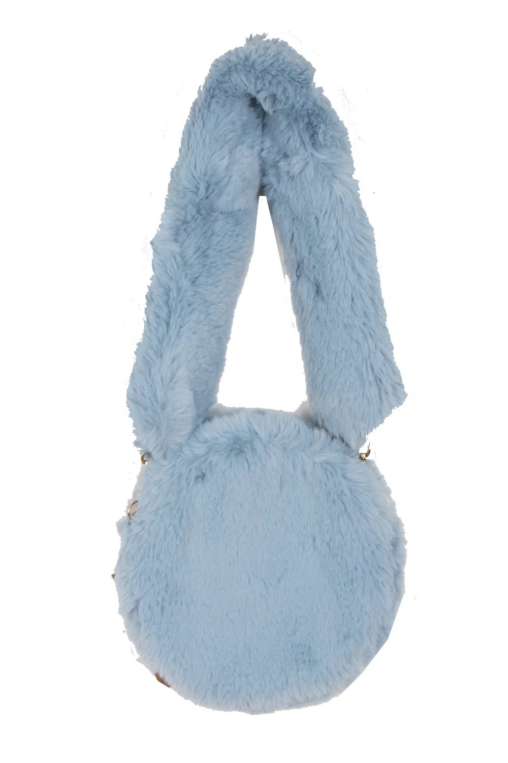 Fluffy Soft Faux Fur Circle Bag With Fur Strap