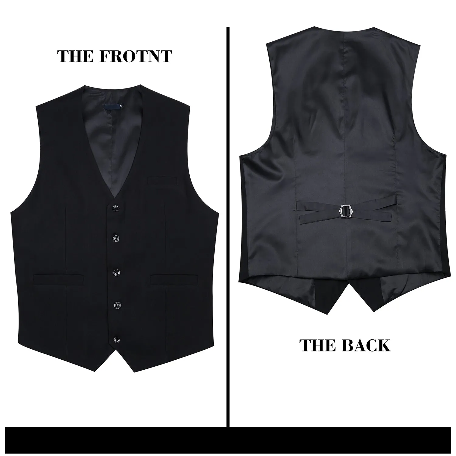 Formal Suit Vest - BLACK