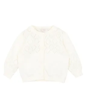 FOX & FINCH - CLOUD POINTELLE KNITTED CARDIGAN