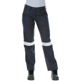 FR LADIES PARVOTEX INHERENT RIPSTOP WORK PANTS WITH TAPE - 1807