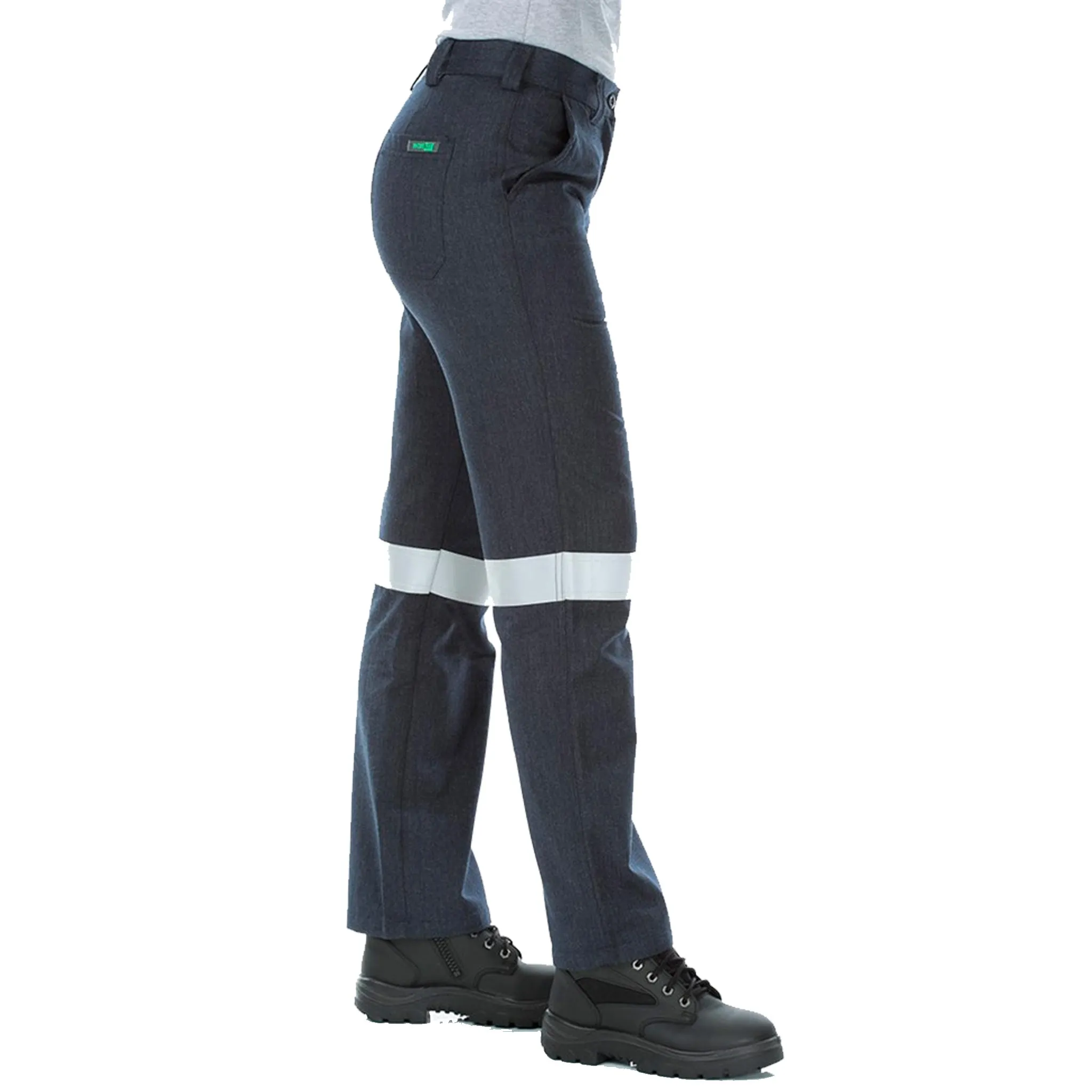 FR LADIES PARVOTEX INHERENT RIPSTOP WORK PANTS WITH TAPE - 1807