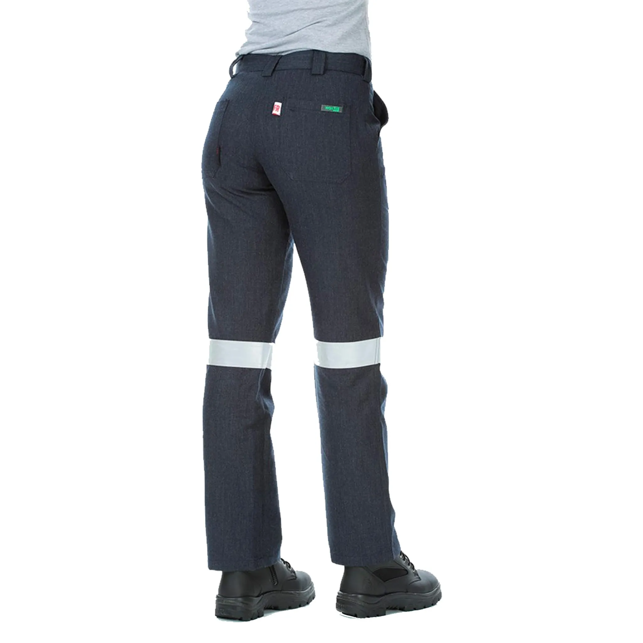 FR LADIES PARVOTEX INHERENT RIPSTOP WORK PANTS WITH TAPE - 1807