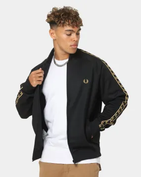 Fred Perry Gold Tape Bomber Track Jacket Black