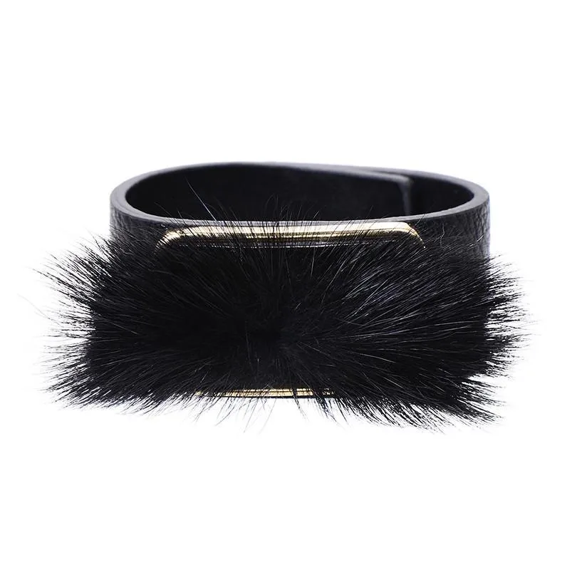 Fur Charms Cuff Bracelet