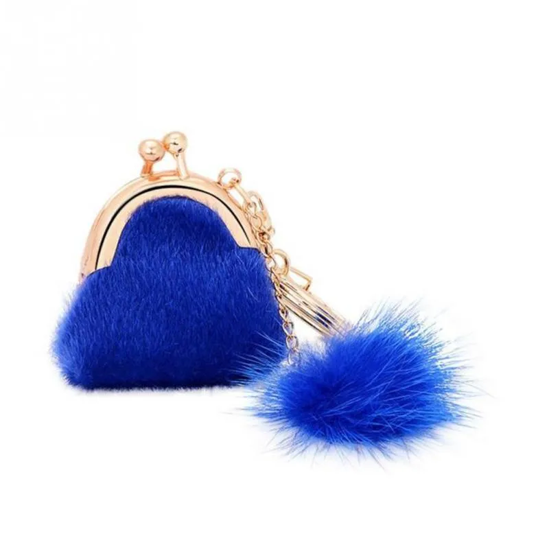 Fur Plush Handbag Keychain