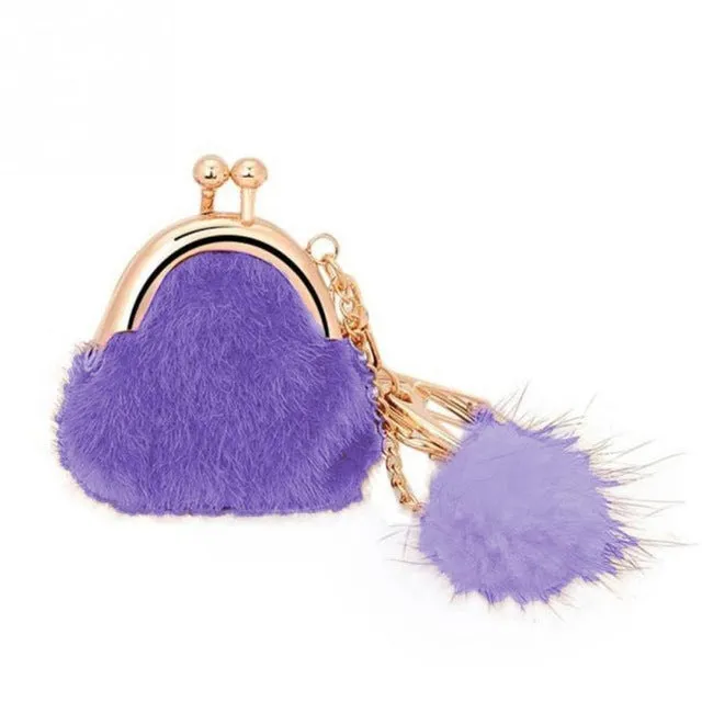 Fur Plush Handbag Keychain