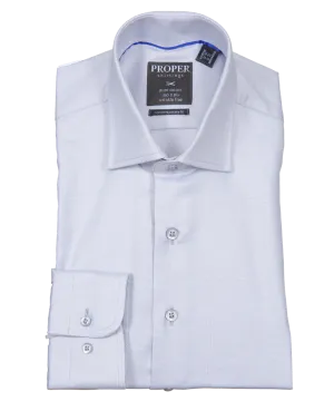 Glacier Grey Contemporary Fit Cotton Shirt