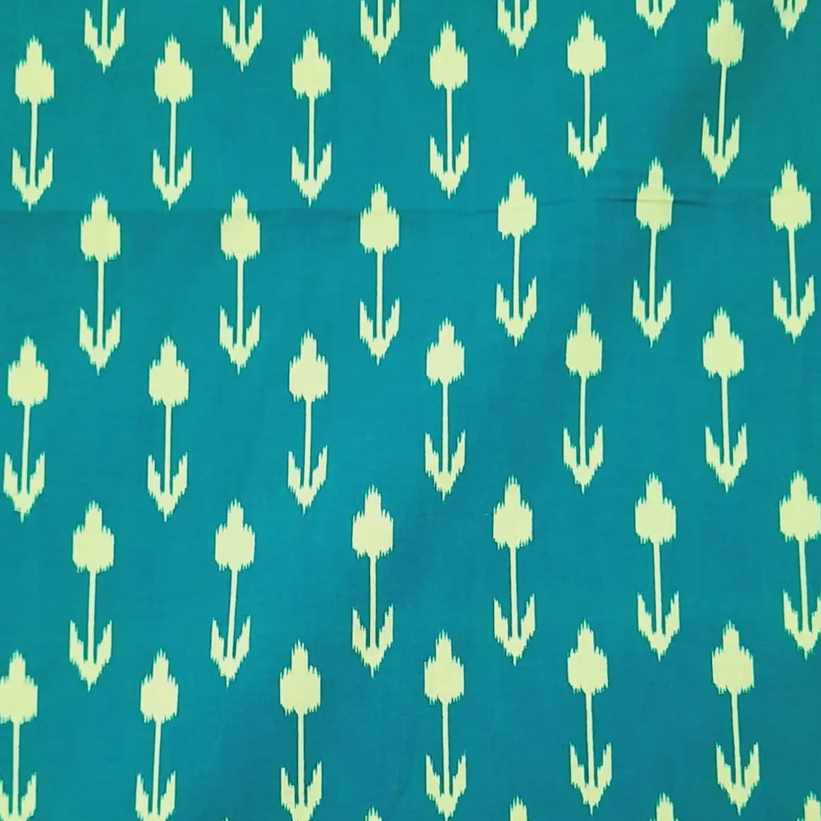 Green HandBlock Print Cotton Fabric