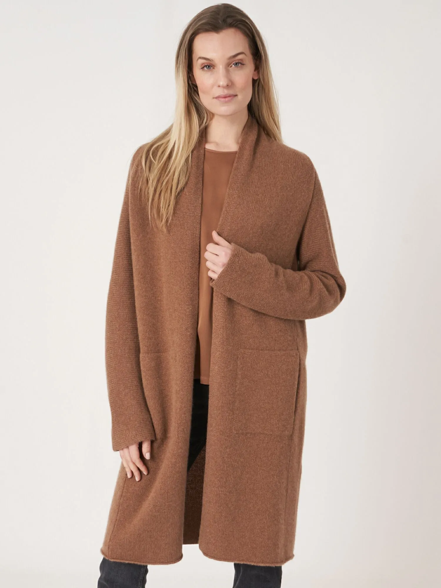 Hazel Long Cashmere Cardigan