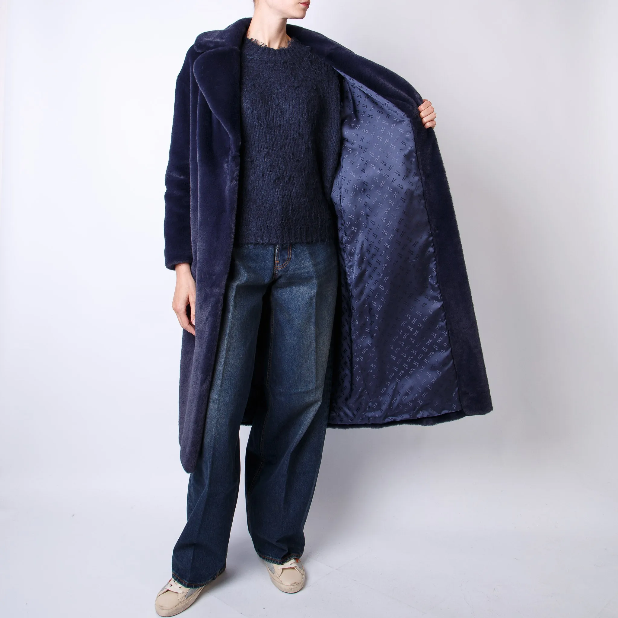 HERNO COAT CA000543D 124229202 BLUE