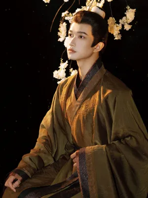 Hu Po 琥珀 Amber Men's Han Dynasty Restoration Zhiju Robe