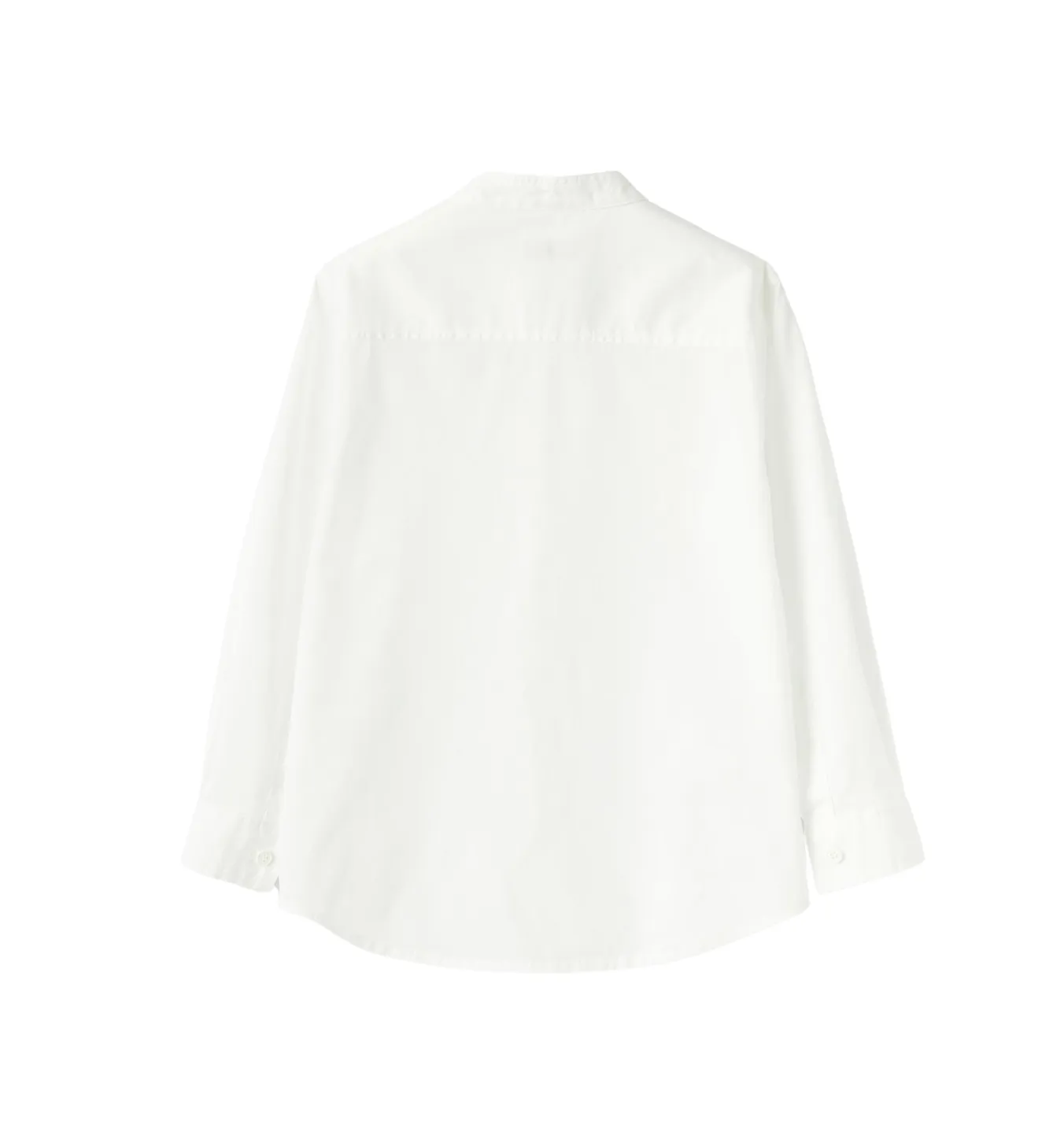 ILG White Long Sleeve Collarless Shirt