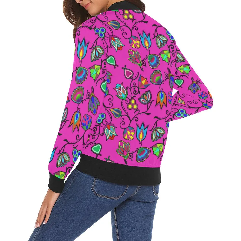 Indigenous Paisley Bomber Jacket for Women