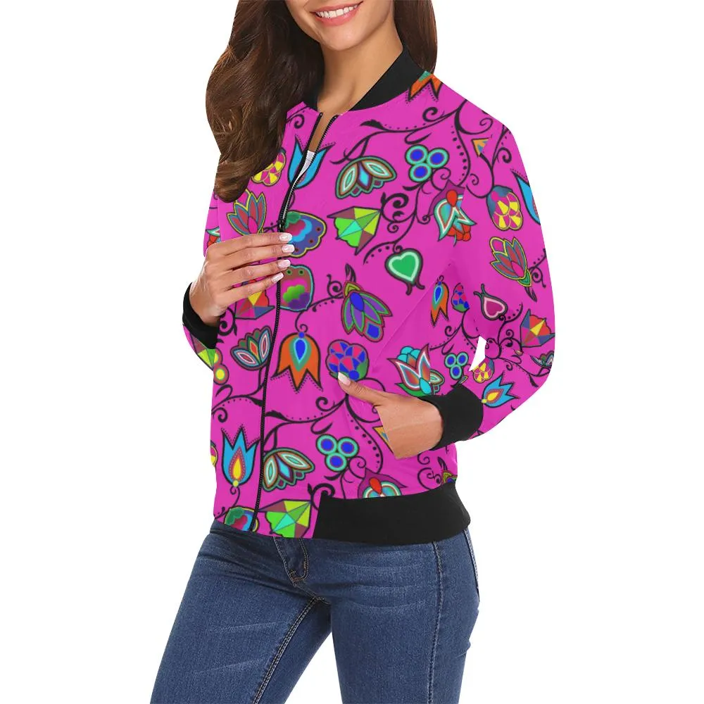 Indigenous Paisley Bomber Jacket for Women