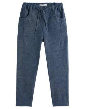 Indigo Linen Pants