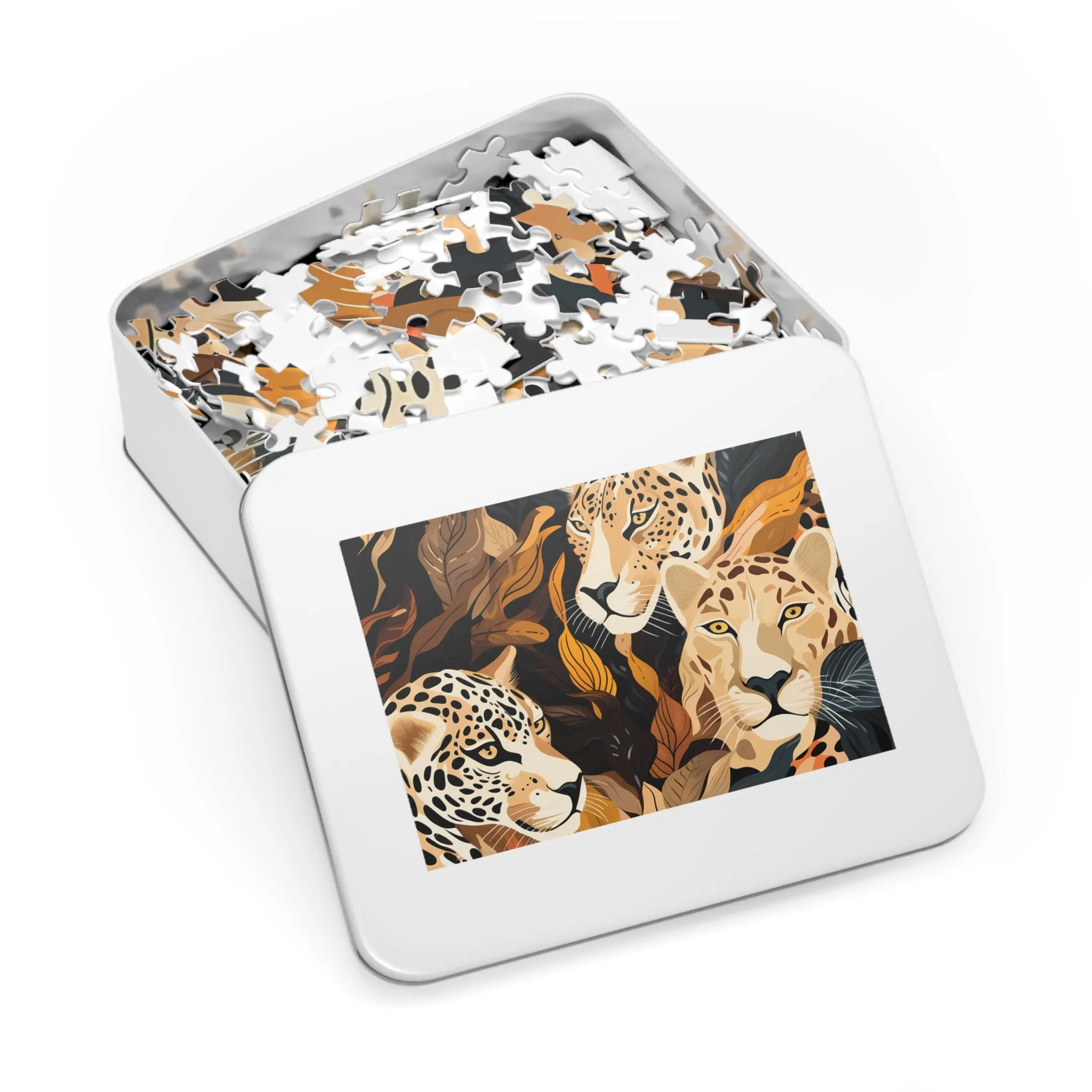 Jigsaw Puzzle, Leopard, Personalised/Non-Personalised (30, 110, 252, 500,1000-Piece)