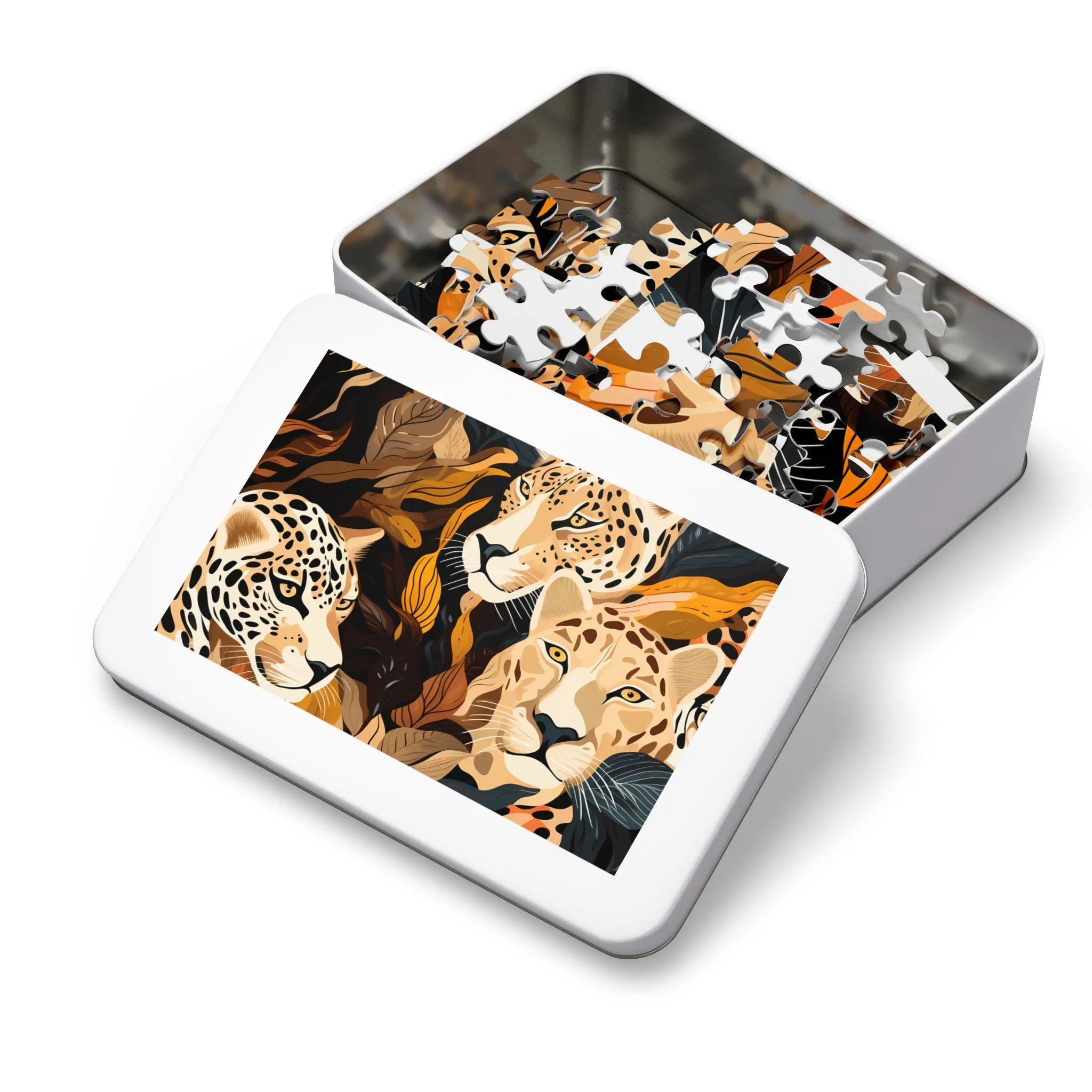 Jigsaw Puzzle, Leopard, Personalised/Non-Personalised (30, 110, 252, 500,1000-Piece)