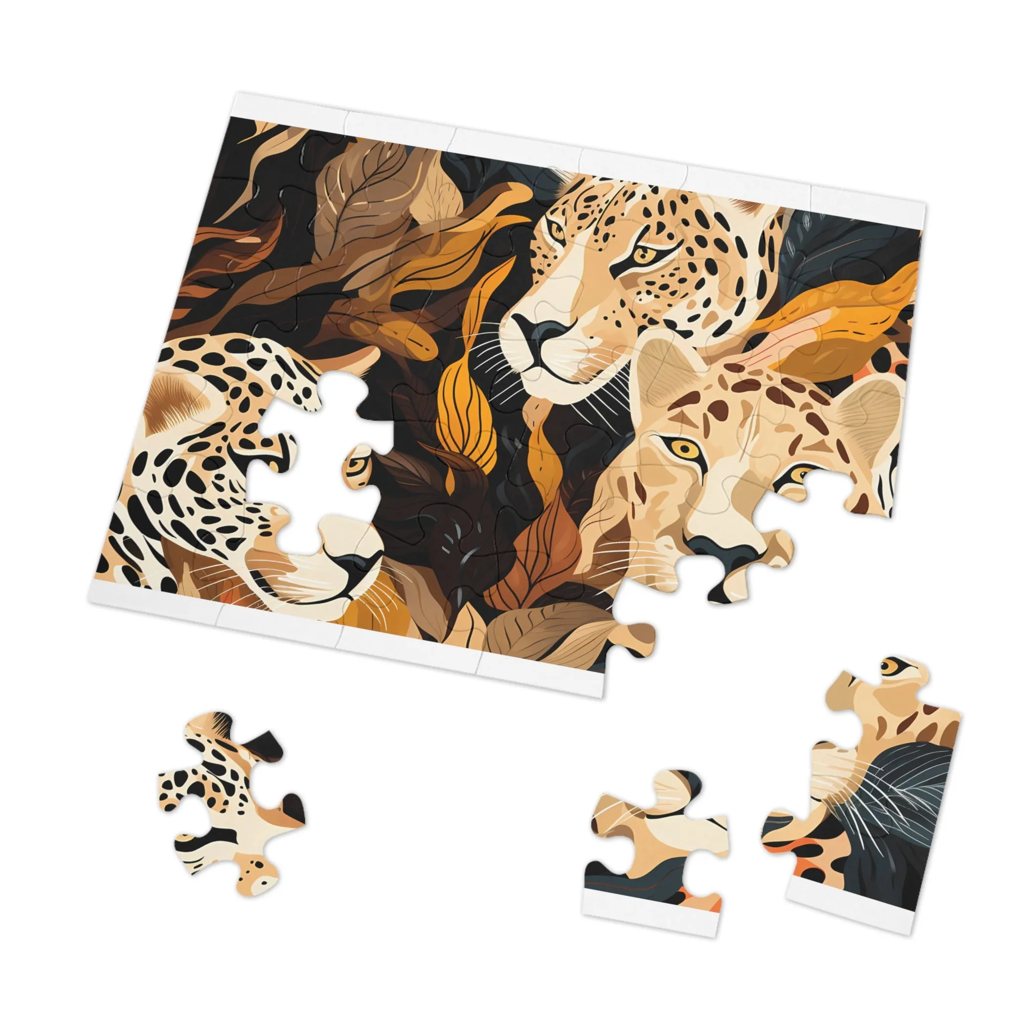 Jigsaw Puzzle, Leopard, Personalised/Non-Personalised (30, 110, 252, 500,1000-Piece)