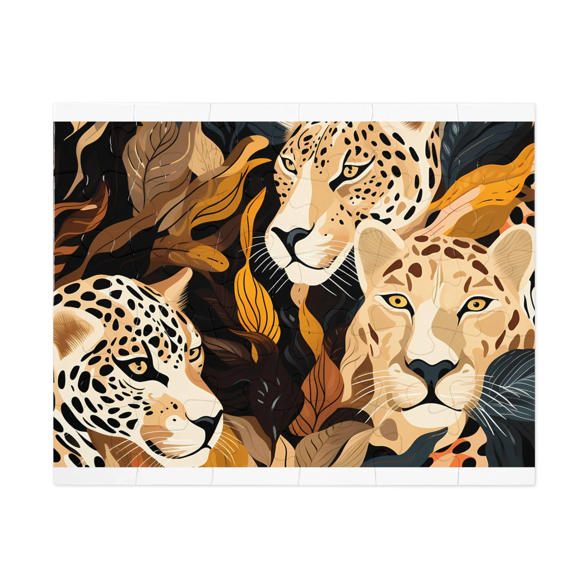 Jigsaw Puzzle, Leopard, Personalised/Non-Personalised (30, 110, 252, 500,1000-Piece)