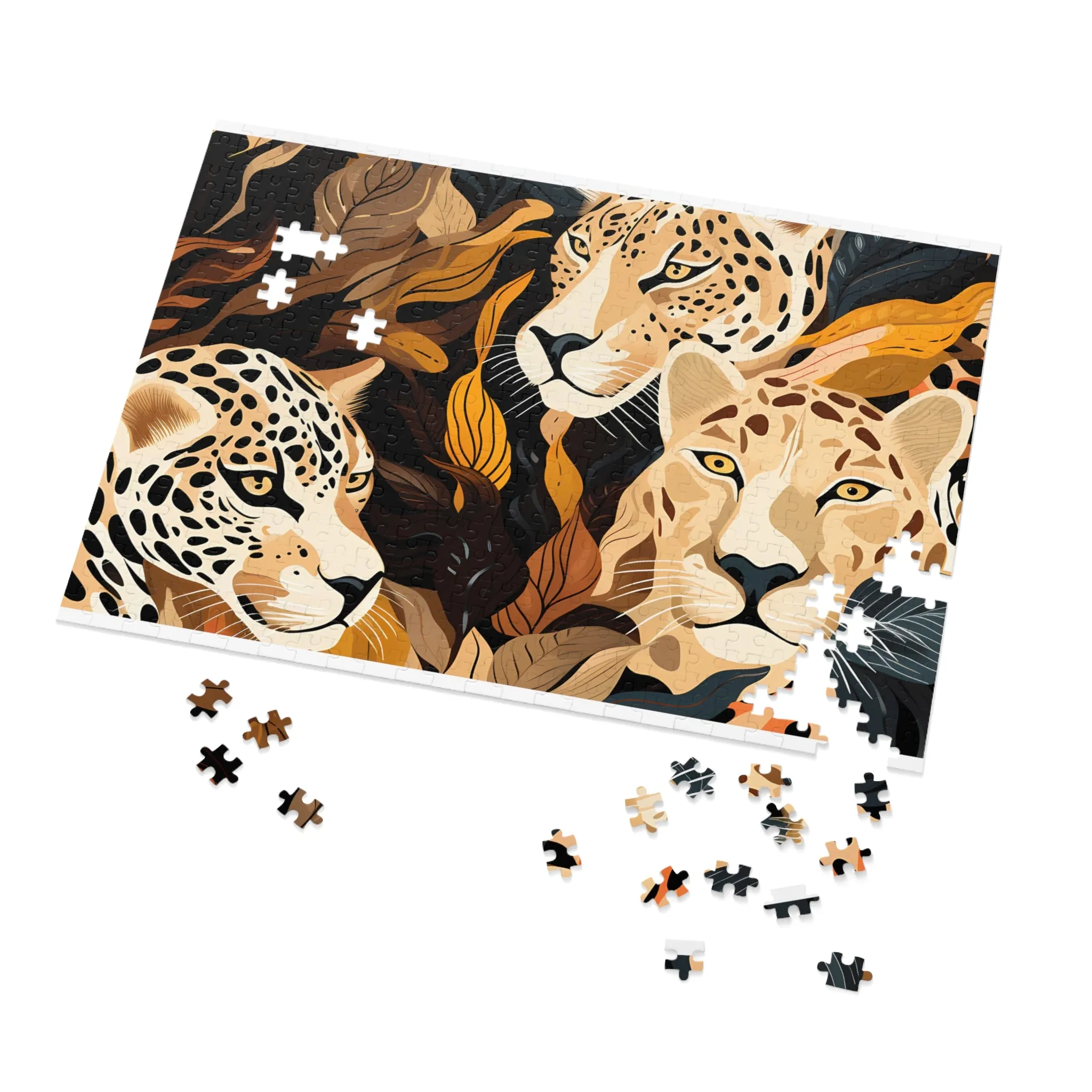 Jigsaw Puzzle, Leopard, Personalised/Non-Personalised (30, 110, 252, 500,1000-Piece)