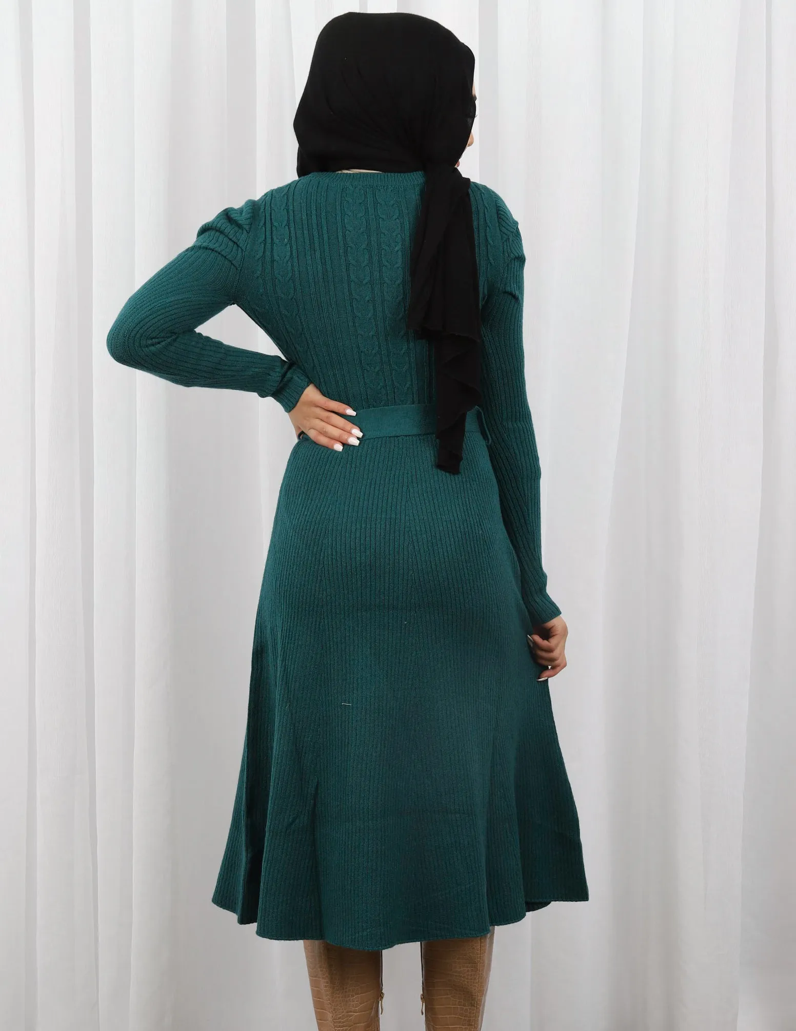 Julia Puff Sleeve Knit Dress